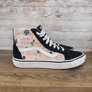 Vans Sk8 Hi California Poppy Reissue White Peach Skate Shoes Womens size 8